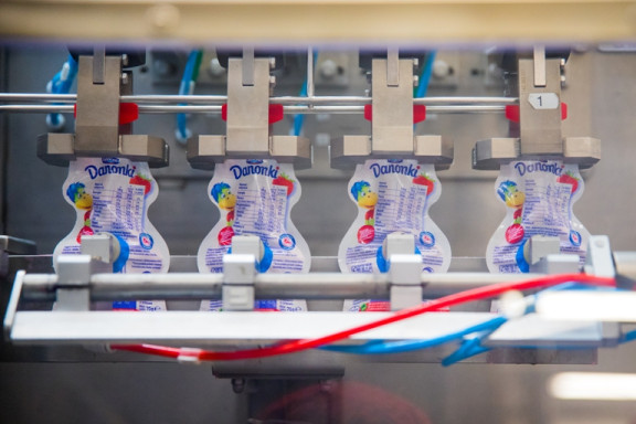 Danonki w wygodnych saszetkach produkowane w Bieruniu