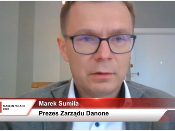 Marek Sumila na Kongresie Made in Poland Danone
