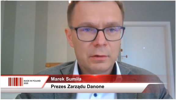 Marek Sumila na Kongresie Made in Poland Danone