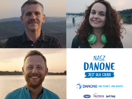 Zdjęcia pracowników DANONE biorących udział w kampanii