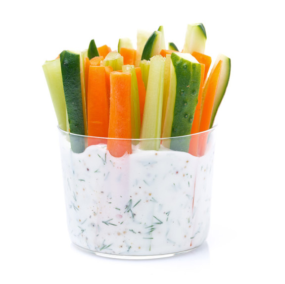 Danone Jogurt przepis warzywa z dipem