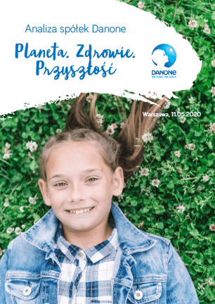 Okładka raportu DANONE