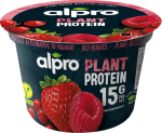 Alpro Yogurt Sojowy Wysokoproteinowy Truskawka czerwona porzeczka malina 200g topview
